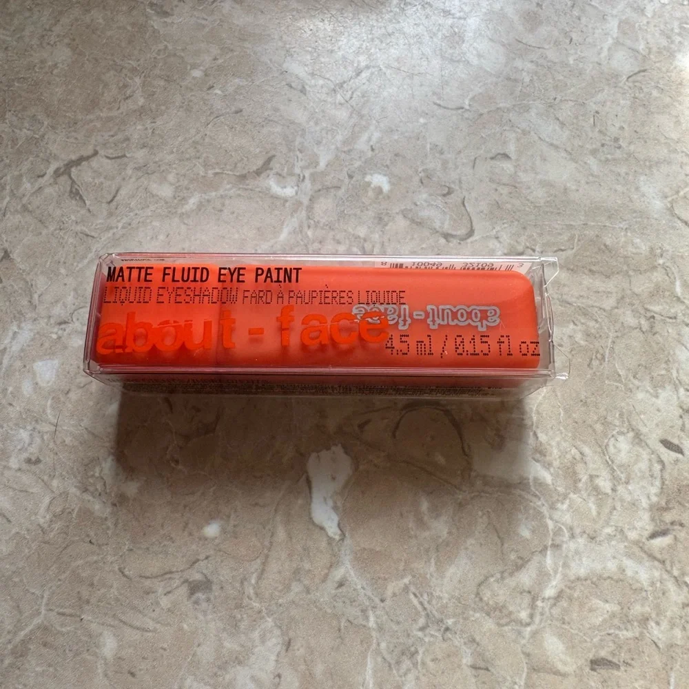 about-face Matte Fluid Eye Paint Eyeshadow Spectre Bright Orange NEW IN PACKAGE